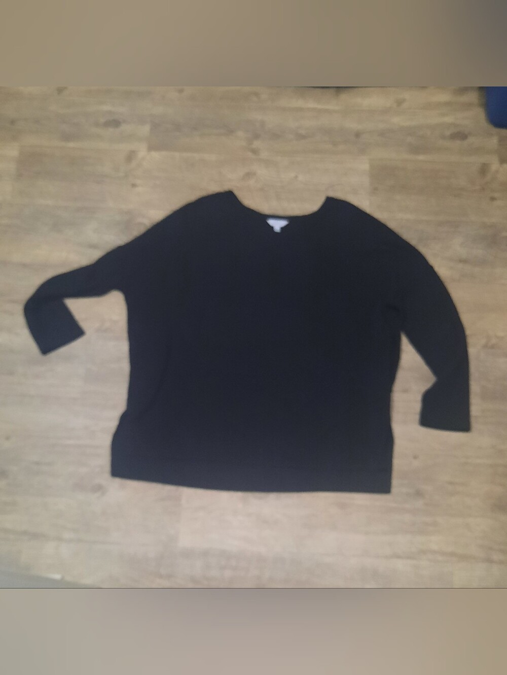 Women's Black V-Neck Sweater